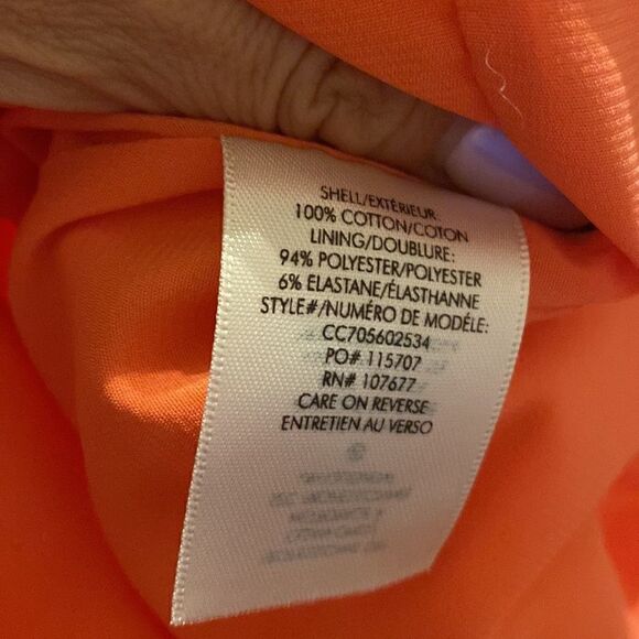 NWOT Alice + Olivia “Willie” One-Shoulder Ruffled Tangerine Orange Mini Dress - Picture 7 of 9